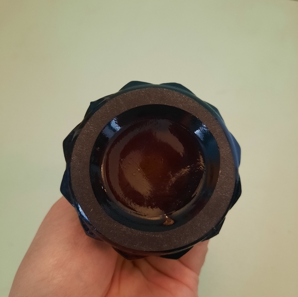 Vintage Purple Amethyst Five Finger Swung Glass Vase - Picture 9 of 12